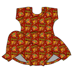 Turbo Charming Short Sleeve Skirted Leotard  - Bamboo - Pre Order - Christmas Special
