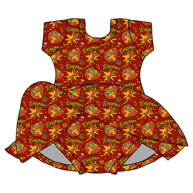 Turbo Charming Short Sleeve Skirted Leotard  - Bamboo - Pre Order - Christmas Special