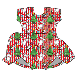 Falala Care Charming Short Sleeve Skirted Leotard  - Bamboo - Pre Order - Christmas Special