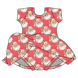 Jingle All the Way Charming Short Sleeve Skirted Leotard  - Bamboo - Pre Order - Christmas Special