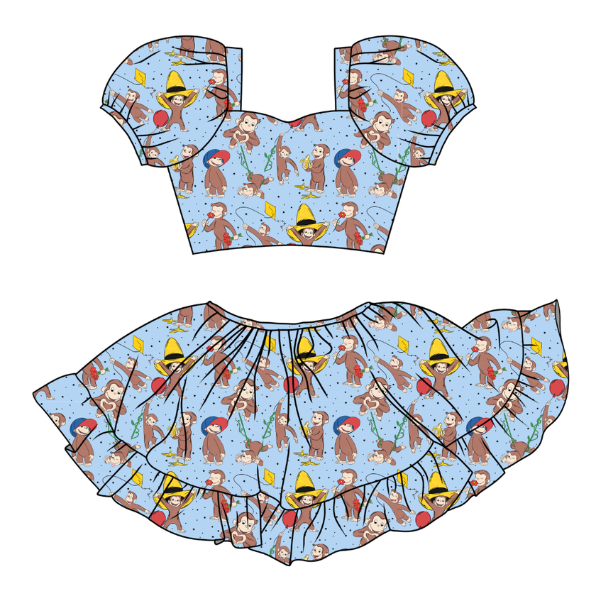 Curious Adventures Starlet Skirt Set Knit - PRE ORDER