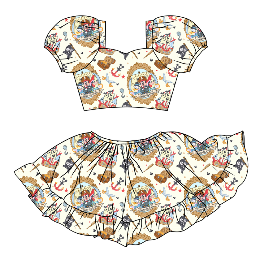 Ahoy, Matey! Starlet Skirt Set Knit - PRE ORDER