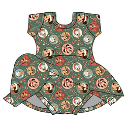 Main St Magic Chic Short Sleeve Skirted Leo - Knit - Pre Order - Christmas Special