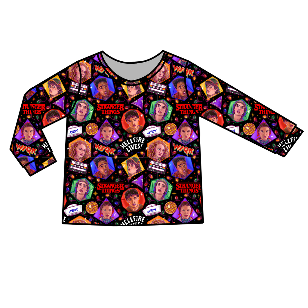 Upside Down Night - Ruby Long Sleeve Bamboo Shirt - Pre Order