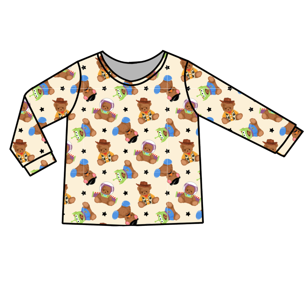 Toy Box Besties - Ruby Long Sleeve Bamboo Shirt - Pre Order