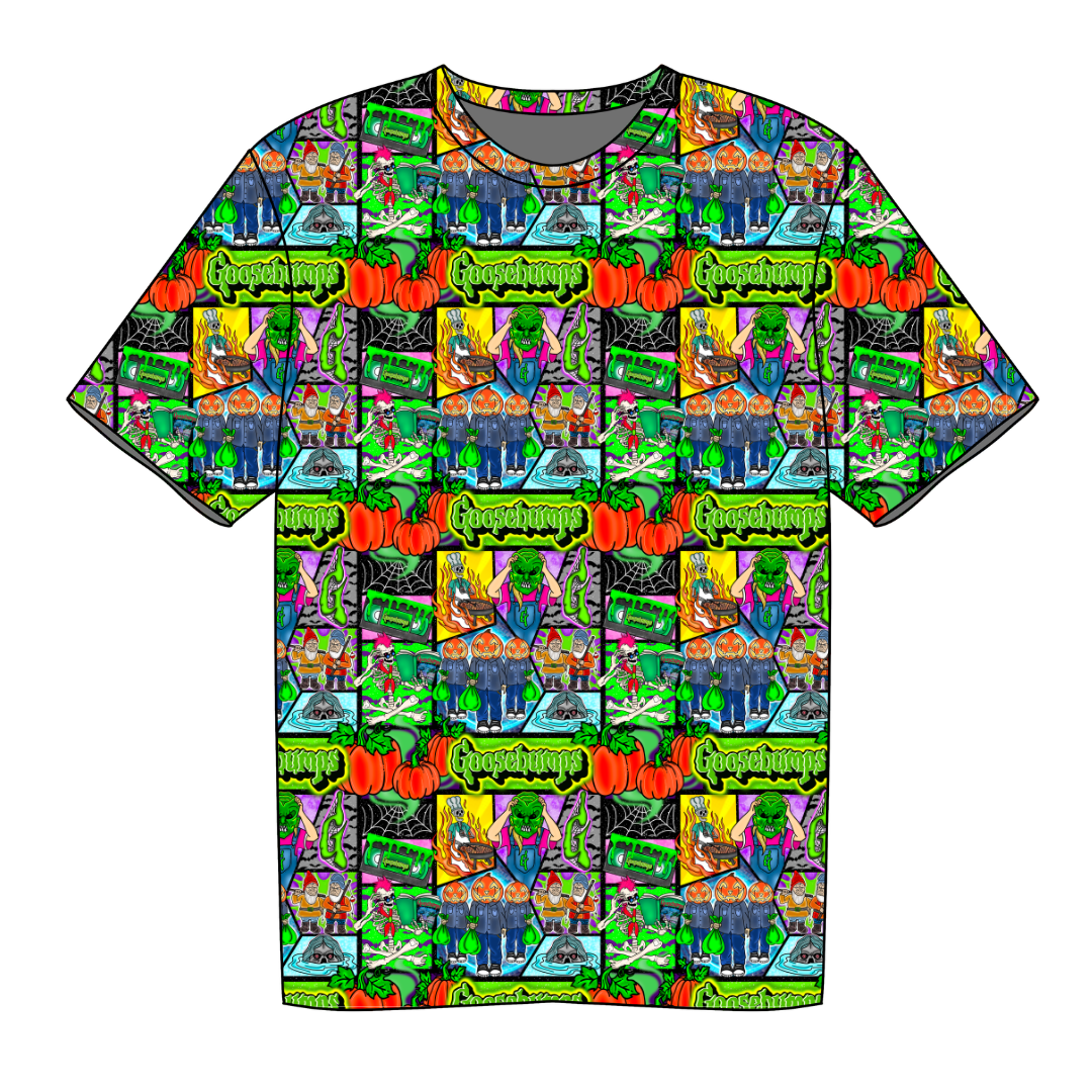 Bedtime Spooks - Moss Short Sleeve Bamboo Shirt - PRE ORDER
