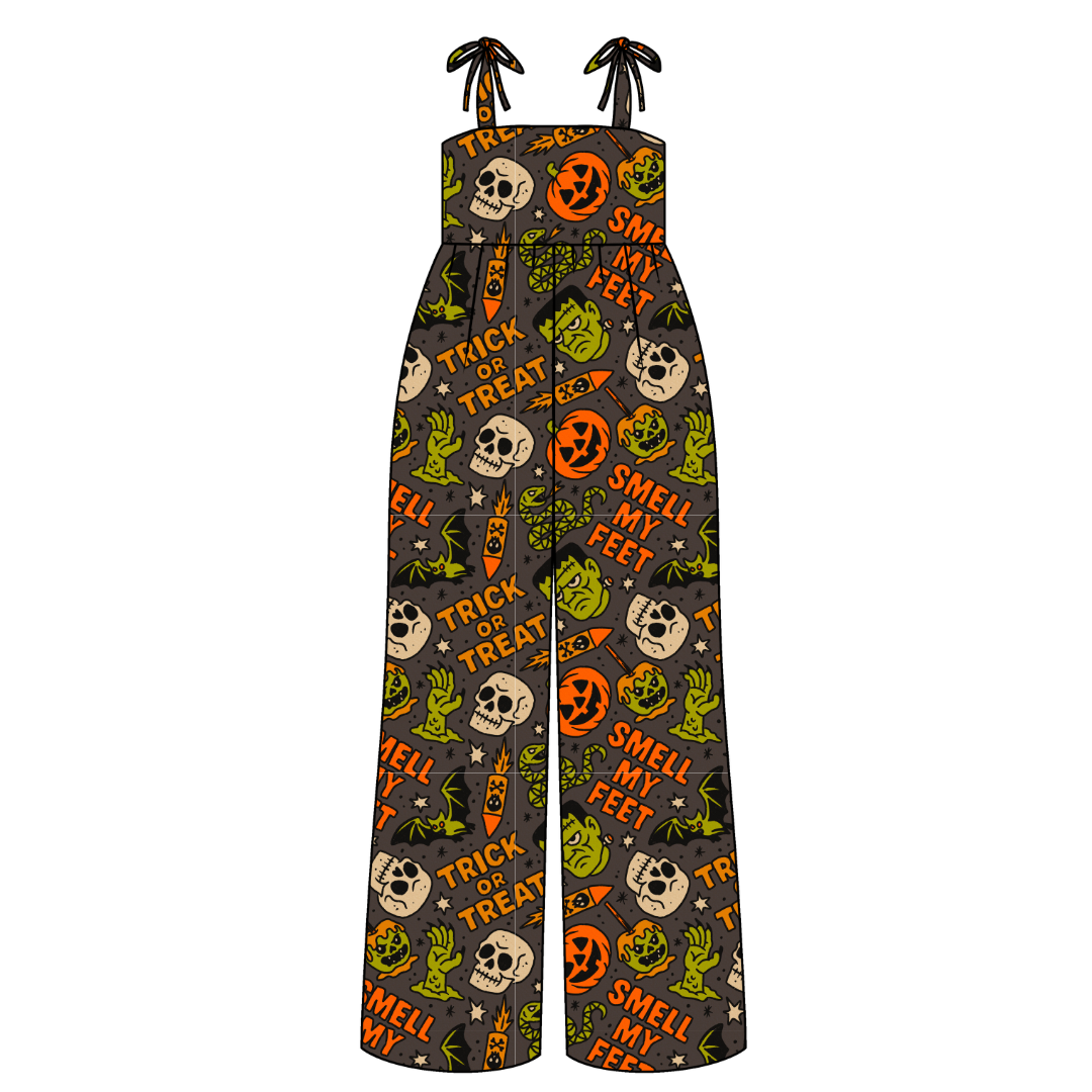 M A S H Rene Adult Shoulder Tie Jumpsuit Bamboo - Pre Order
