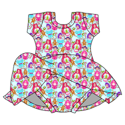 Holiday Pop Charming Short Sleeve Skirted Leotard  - Bamboo - Pre Order - Christmas Special