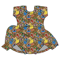Merry Street Friends Charming Short Sleeve Skirted Leotard  - Bamboo - Pre Order - Christmas Special