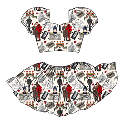 Alone at Home Starlet Skirt Set - Knit - Pre Order - Christmas Special