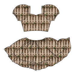 Camo Guard Starlet Skirt Set - Knit - Pre Order - Christmas Special