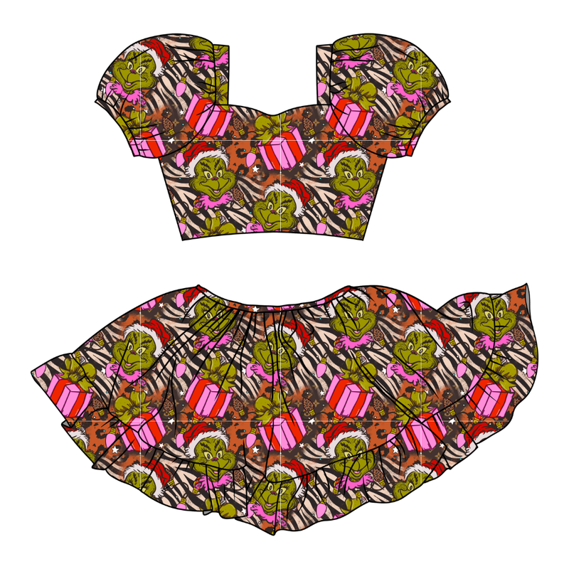 Pretty Mean Christmas Starlet Skirt Set - Knit - Pre Order - Christmas Special