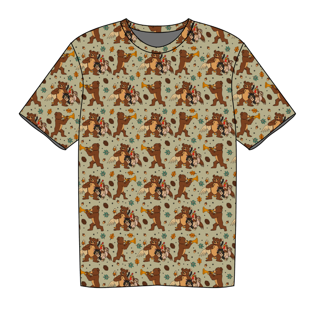 Woodland Melody Moss Short Sleeve Bamboo Shirt - PRE ORDER