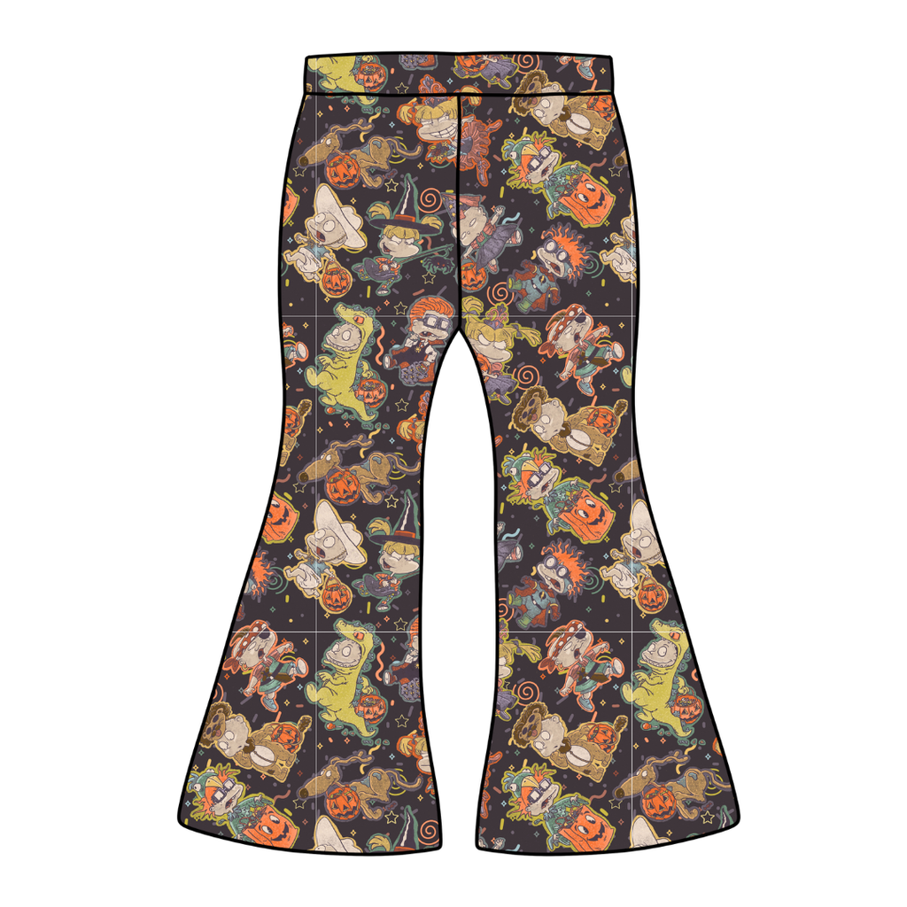 Midnight Mischief Mod Adult Flare Bamboo Pants - Pre Order