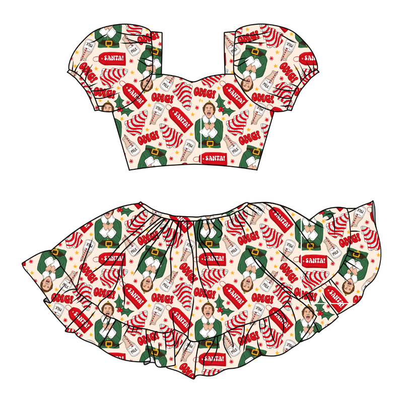 World's Best Elf Starlet Skirt Set - Knit - Pre Order - Christmas Special