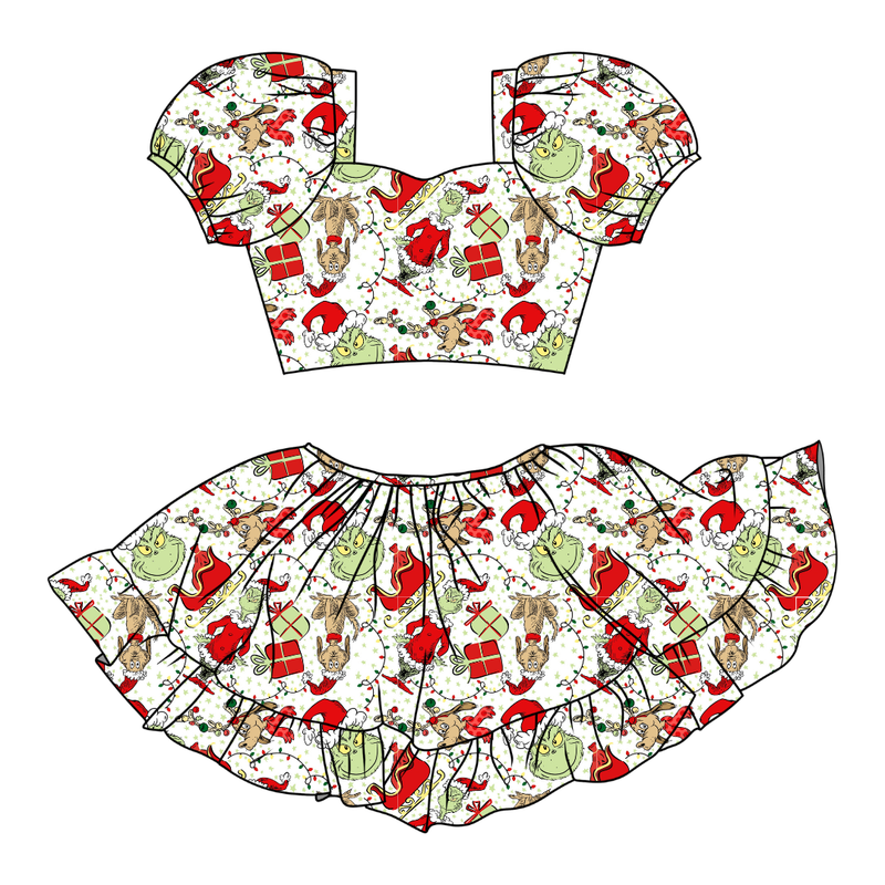 Mistle Toe & Mischief Starlet Skirt Set - Knit - Pre Order - Christmas Special