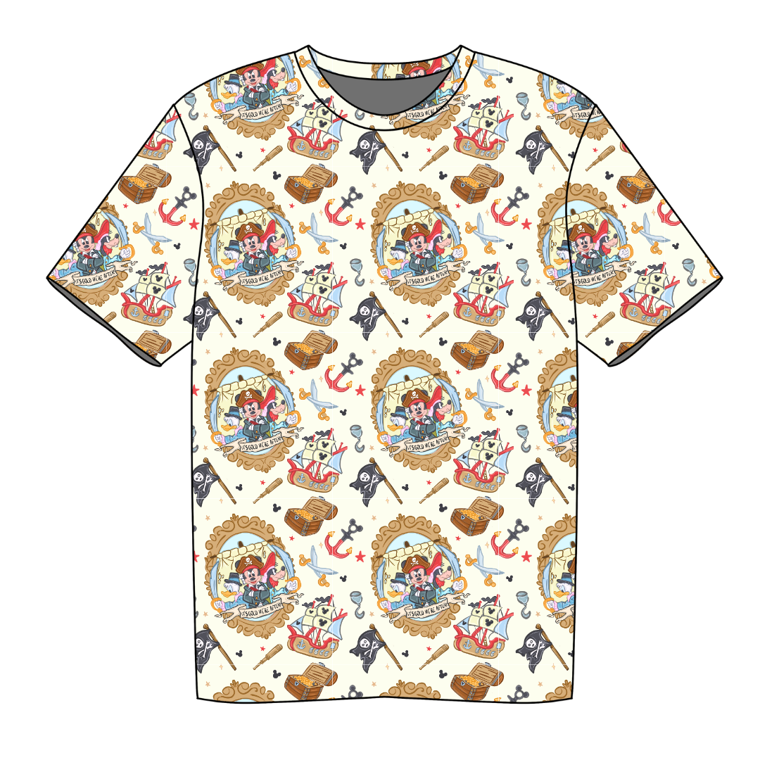 Ahoy, Matey! Moss Short Sleeve Bamboo Shirt - PRE ORDER