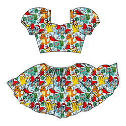 Gotta Catch Christmas Starlet Skirt Set - Knit - Pre Order - Christmas Special