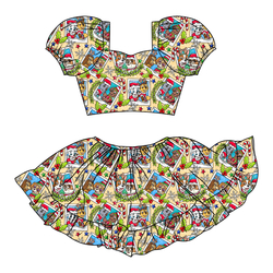 Paws & Claus Starlet Skirt Set - Knit - Pre Order - Christmas Special