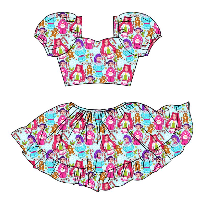 Holiday Pop Starlet Skirt Set - Knit - Pre Order - Christmas Special