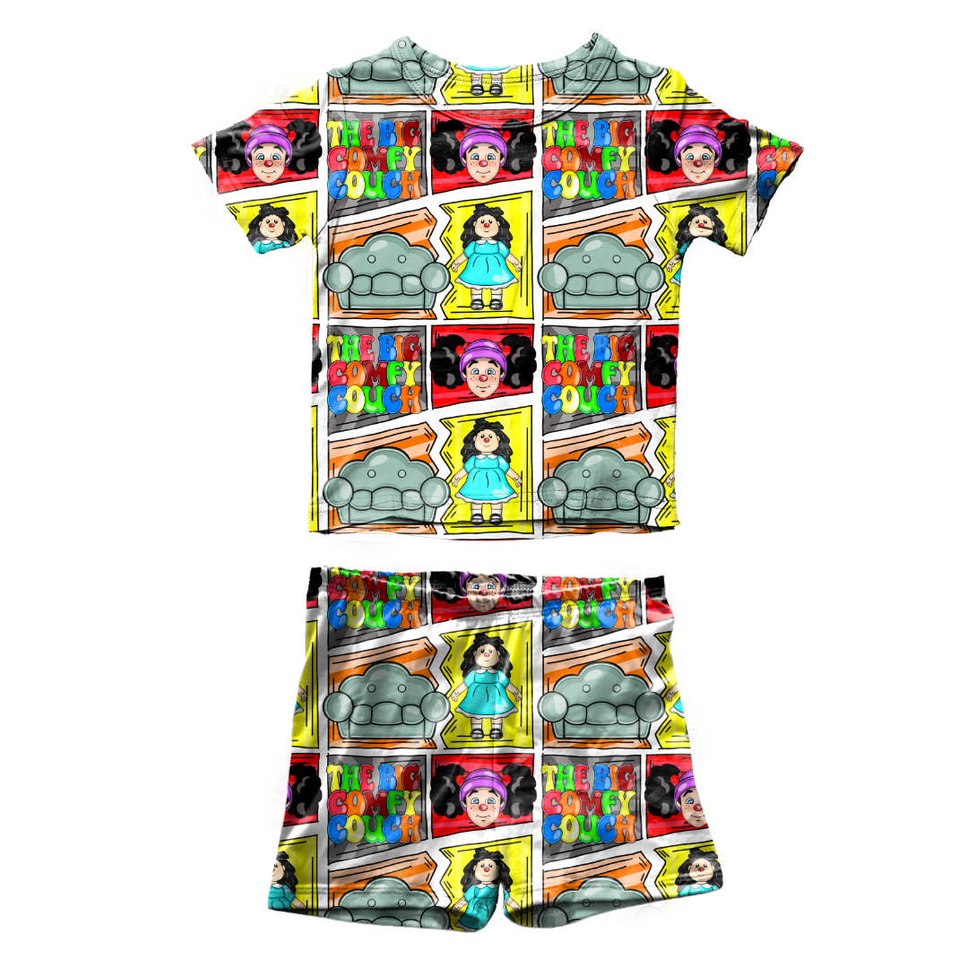 Couch Fawn Short Sleeve Short Set Bamboo - PRE ORDER