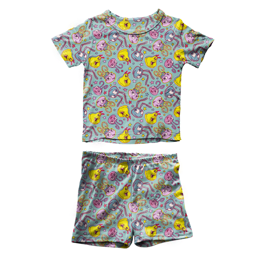 Bugs Fawn Short Sleeve Short Set Bamboo - PRE ORDER