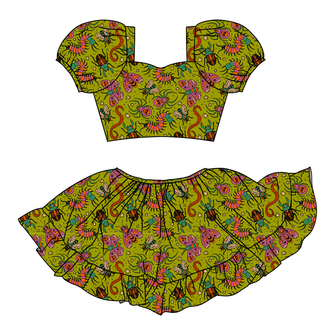 Creepy Crawly - Starlet Skirt Set Knit - PRE ORDER