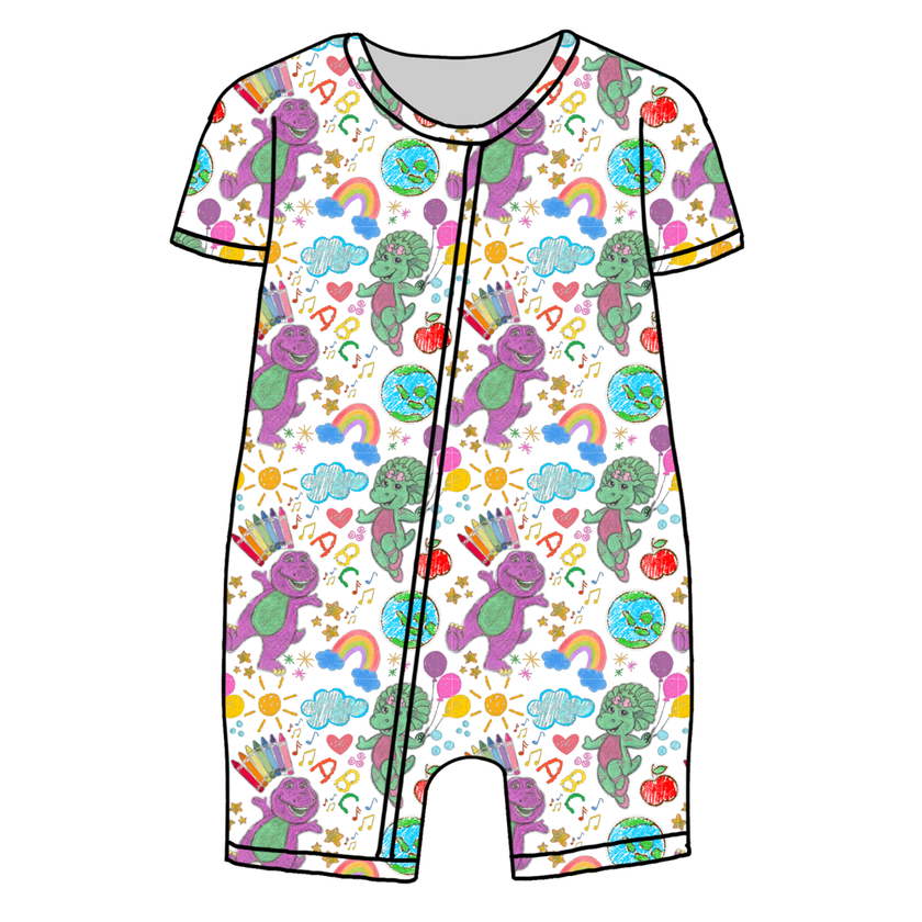 Learning is Magic Bliss Short Sleeve Zippy Bamboo - PRE ORDER