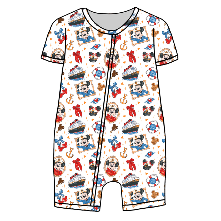 Crusin' Bliss Short Sleeve Zippy Bamboo - PRE ORDER