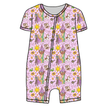 Floating Lights Bliss Short Sleeve Zippy Bamboo - PRE ORDER