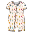 Playtime Pals Bliss Short Sleeve Zippy Bamboo - PRE ORDER