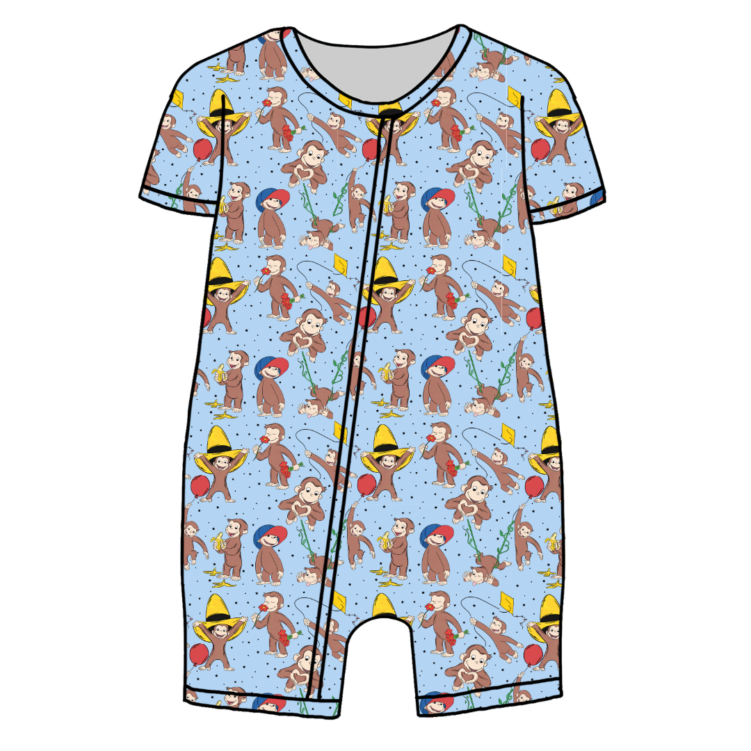 Curious Adventures Bliss Short Sleeve Zippy Bamboo - PRE ORDER