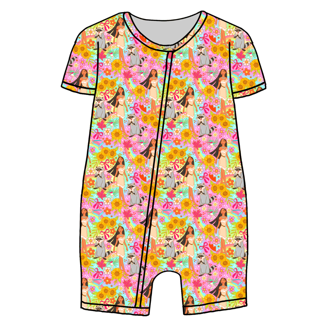 Wild & Free Bliss Short Sleeve Zippy Bamboo - PRE ORDER