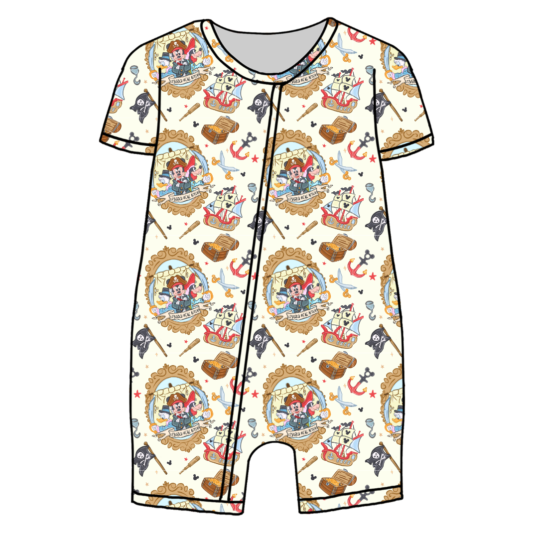 Ahoy, Matey! Bliss Short Sleeve Zippy Bamboo - PRE ORDER