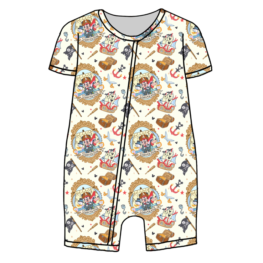 Ahoy, Matey! Bliss Short Sleeve Zippy Bamboo - PRE ORDER