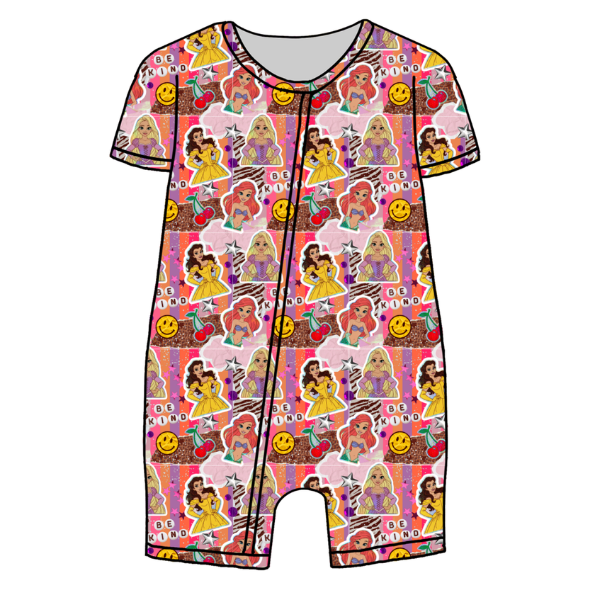 Royal Daydreams Bliss Short Sleeve Zippy Bamboo - PRE ORDER
