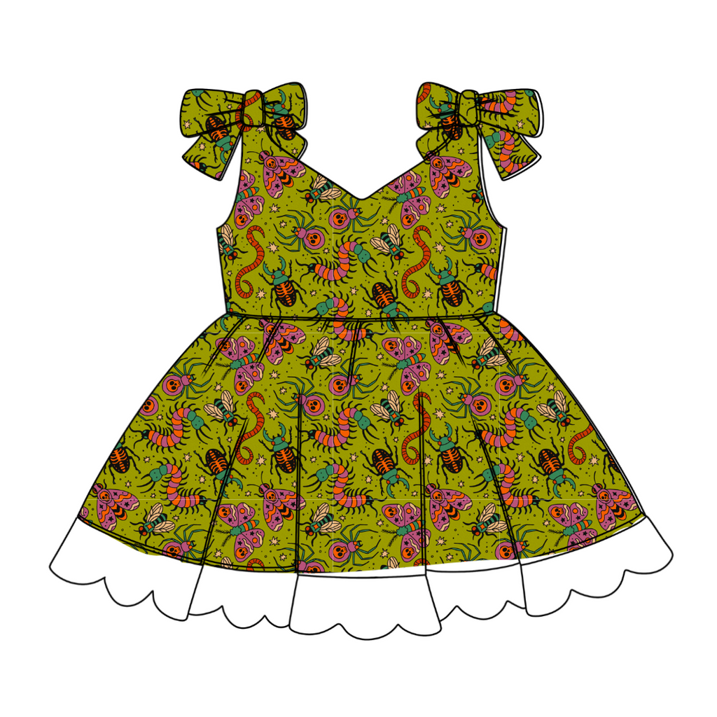 Creepy Crawly - Zoe Twirl Party Dress - PRE ORDER
