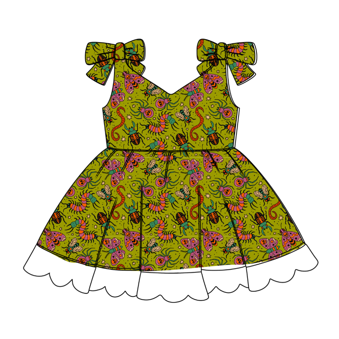 Creepy Crawly - Zoe Twirl Party Dress - PRE ORDER