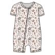 Spots & Daydreams Bliss Short Sleeve Zippy Bamboo - PRE ORDER