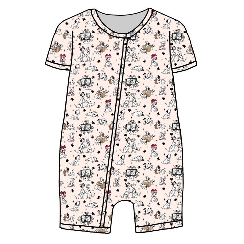 Spots & Daydreams Bliss Short Sleeve Zippy Bamboo - PRE ORDER