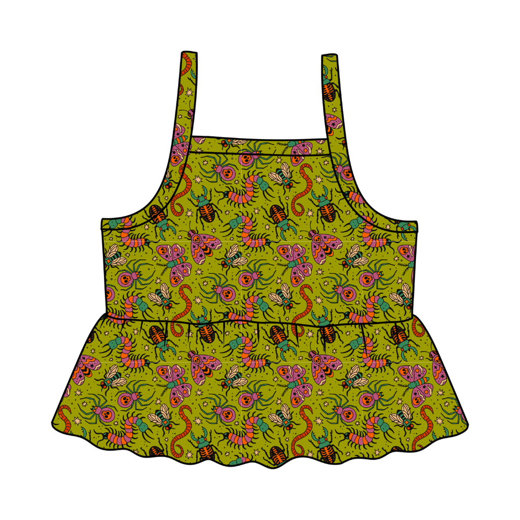Creepy Crawly - Tootsie Peplum Tank Knit - PRE ORDER