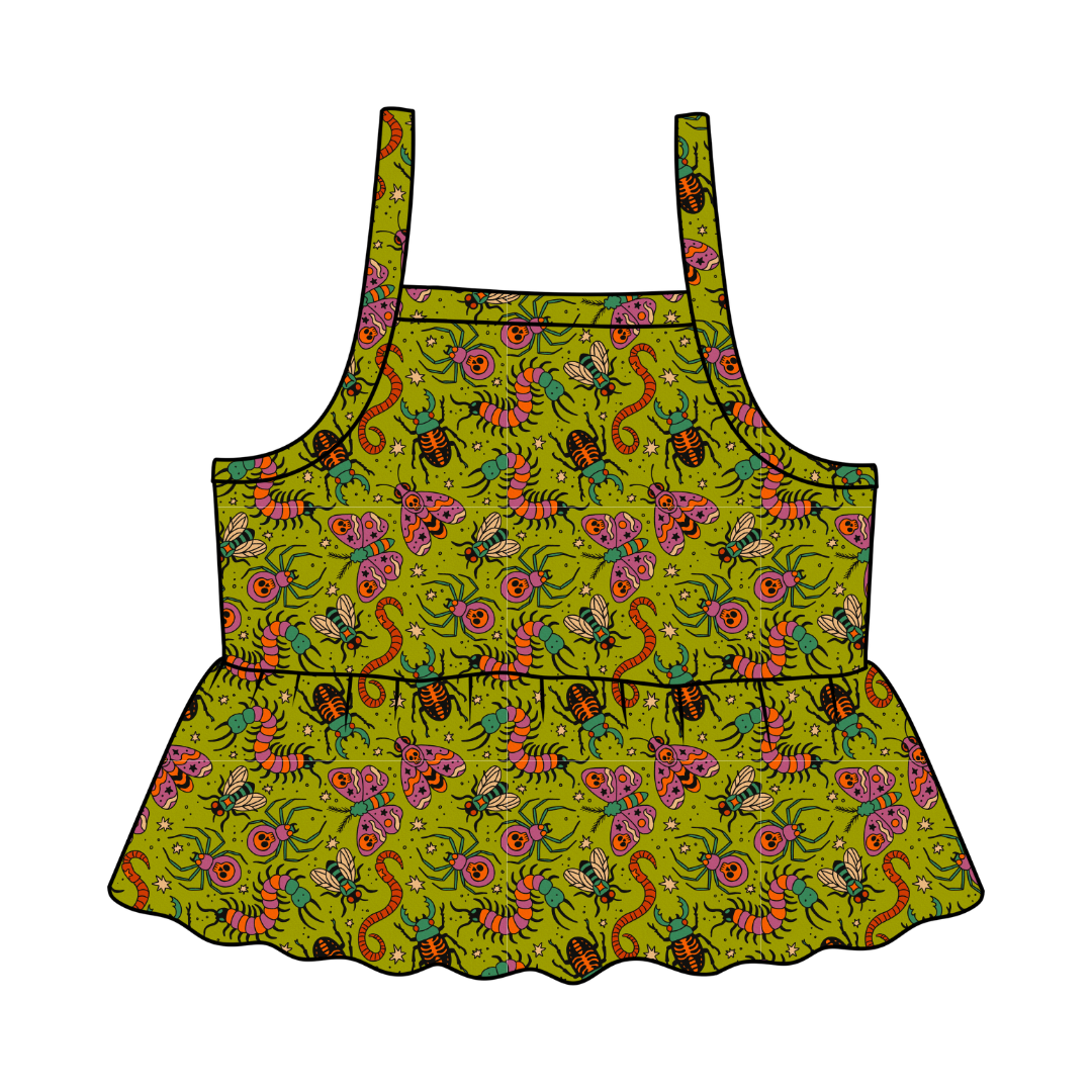 Creepy Crawly - Tootsie Peplum Tank Knit - PRE ORDER
