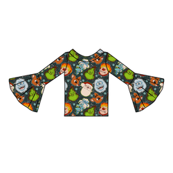 Classic Christmas Mischief Rosa Bell Sleeve Top - Knit - Pre Order - Christmas Special