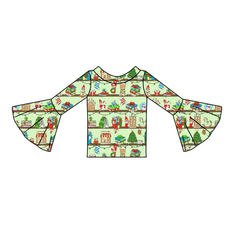 Holiday Hide & Seek Rosa Bell Sleeve Top - Knit - Pre Order - Christmas Special