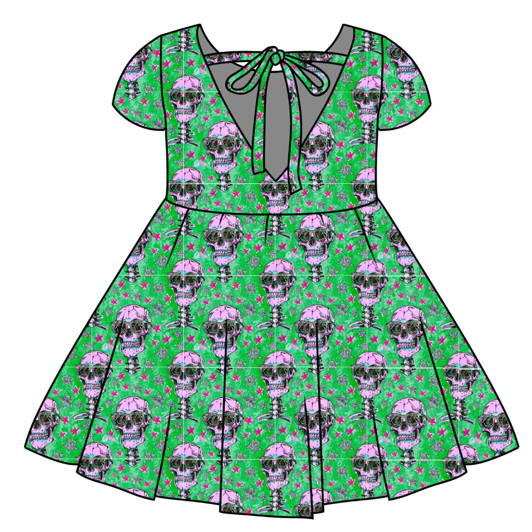 BAD 2 THE BONE - Honey Girl's Twirl Dress Bamboo - PRE ORDER