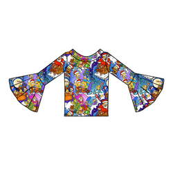 D oh Holy Night Rosa Bell Sleeve Top - Knit - Pre Order - Christmas Special