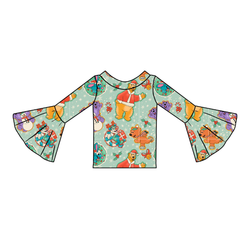 Christmas at the Big House Rosa Bell Sleeve Top - Knit - Pre Order - Christmas Special