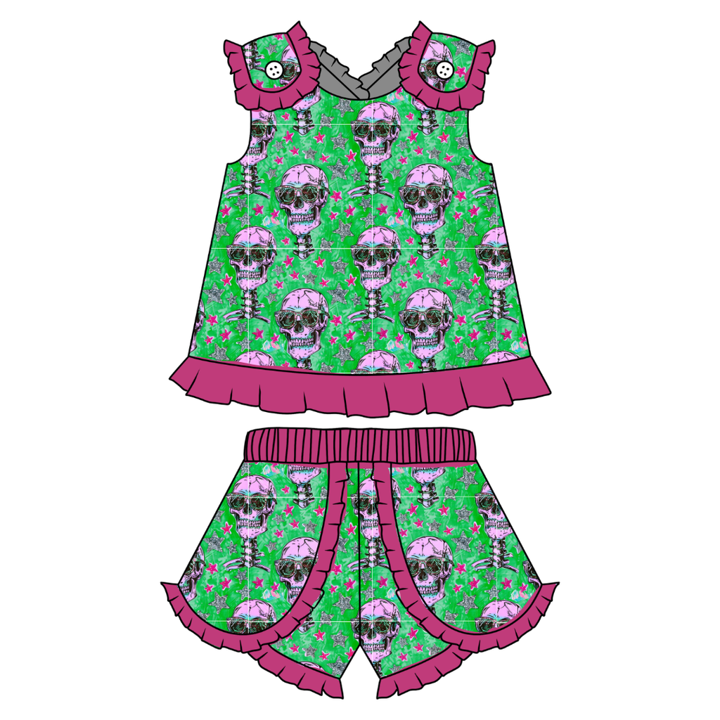 Bad 2 The Bone - Evie Tulip Short Set Knit - PRE ORDER