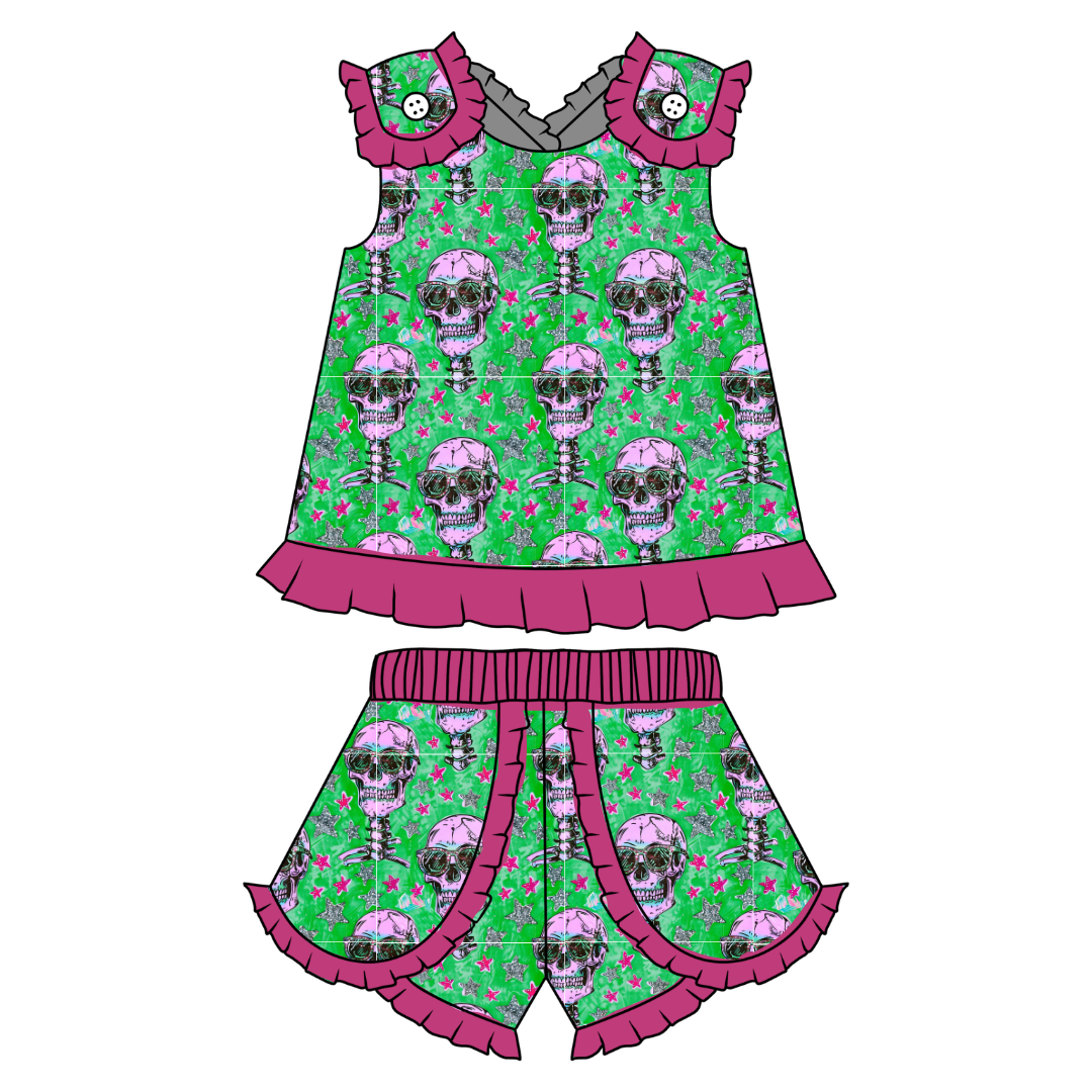 Bad 2 The Bone - Evie Tulip Short Set Knit - PRE ORDER