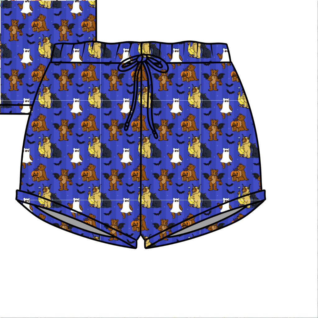 Goblin Night Jazzy Adult Pajama Bamboo Shorts - Pre Order